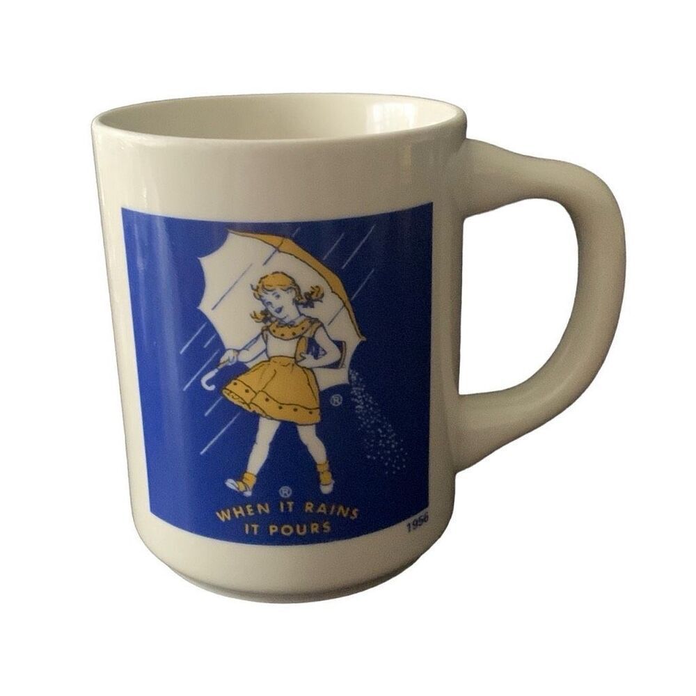 Vintage Morton Salt Coffee Tea Mug A Nostalgic Delight from 1956